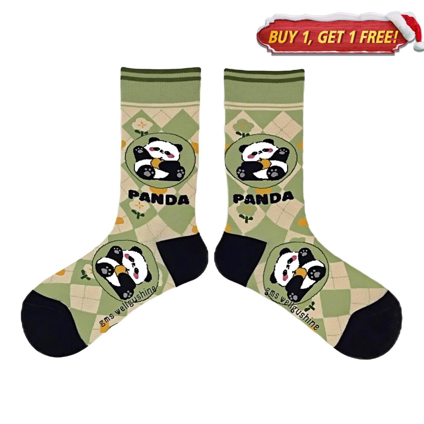 Cute Panda A Socks | Nueshiny