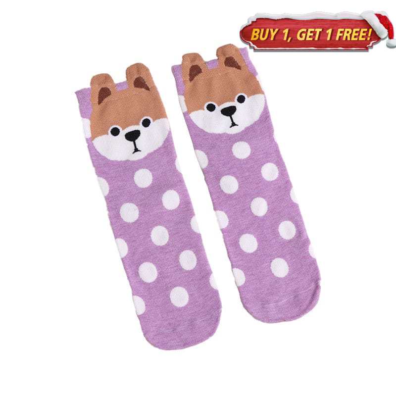 Unisex Funny Cartoon Puppy Dog Socks | NueShiny