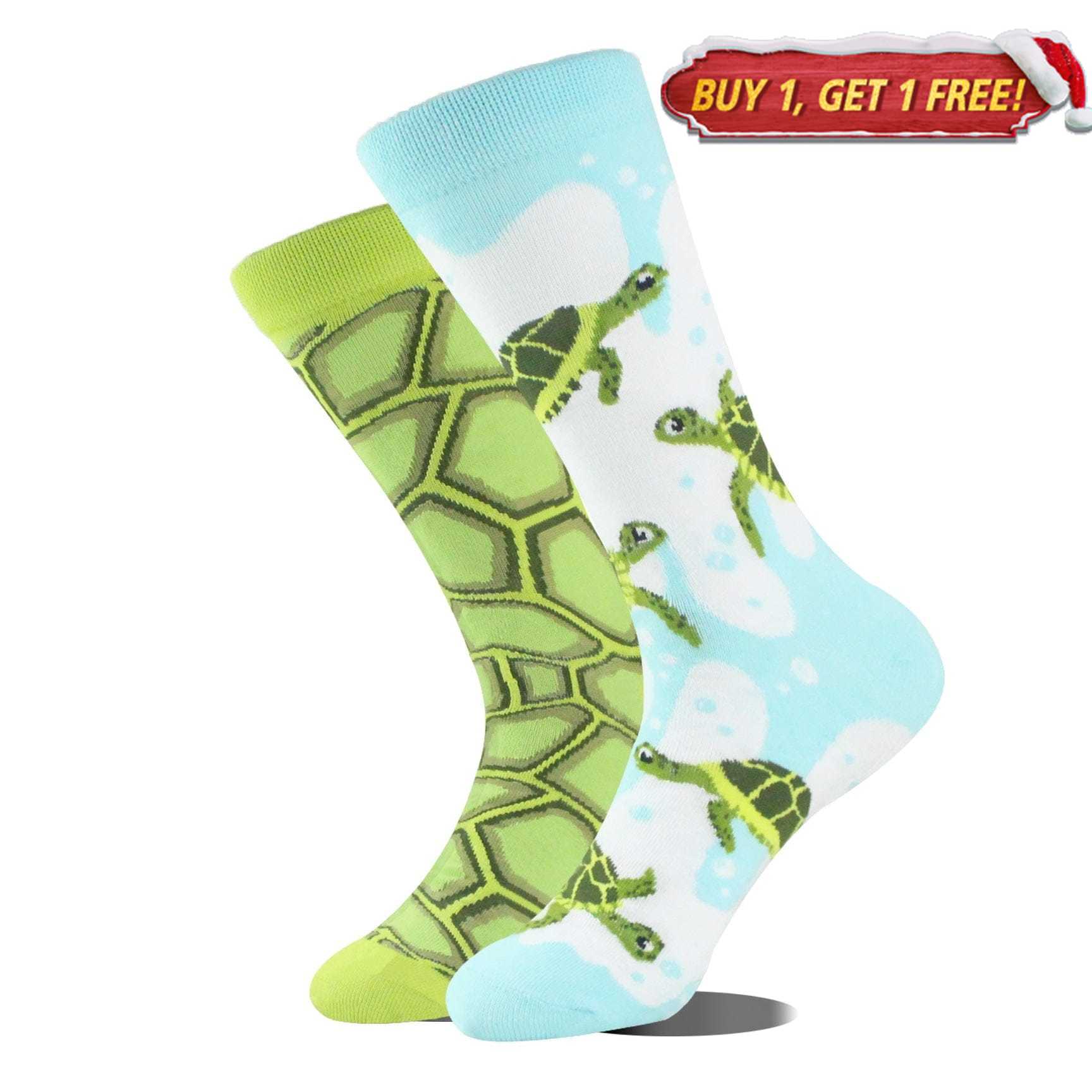 Turtle Mismatched Socks | Nueshiny