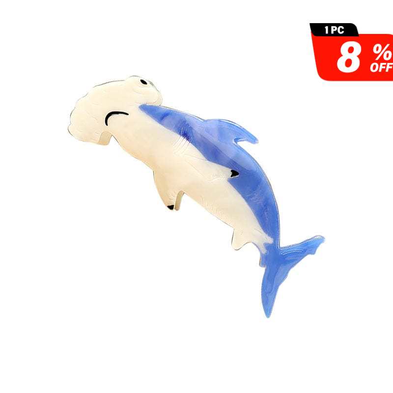 Large Blue Hammerhead Shark Hair Claw | NueShiny