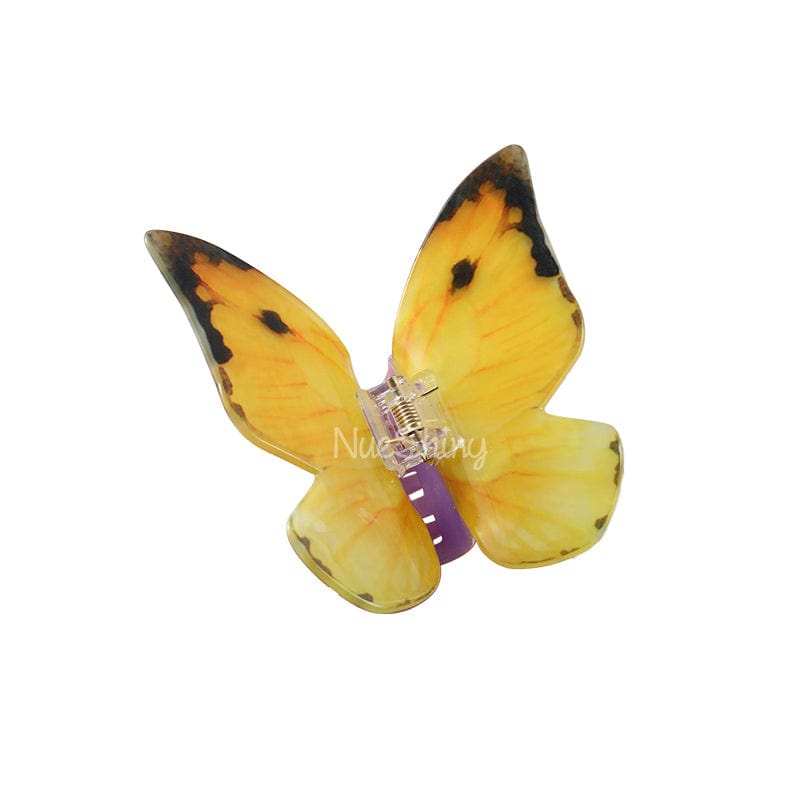 Wings of Wonder Yellow Vivid Butterfly Hair Claw丨NueShiny