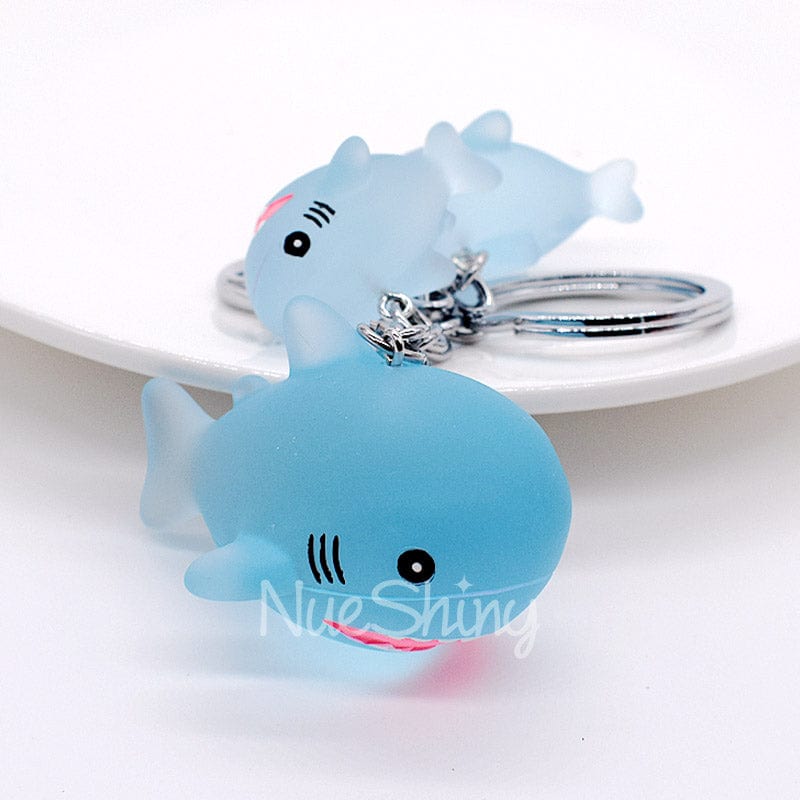 Blue Bliss Adorable Buddy Shark Keychain | NueShiny