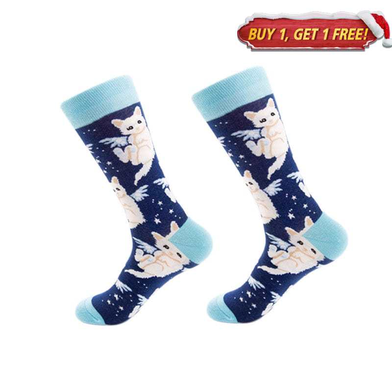 Kitten Navy Blue Socks丨NueShiny