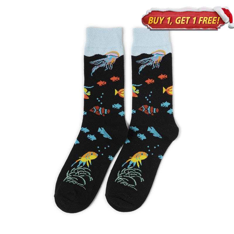 Ocean Animal Pattern Socks | Nueshiny