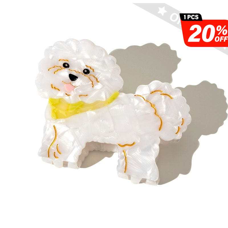 Cute Bichon Frise Dog Hair Claw丨NueShiny