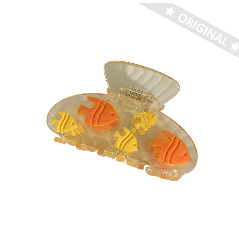 Mini Small Yellow Fish Aquarium Hair Claw丨NueShiny