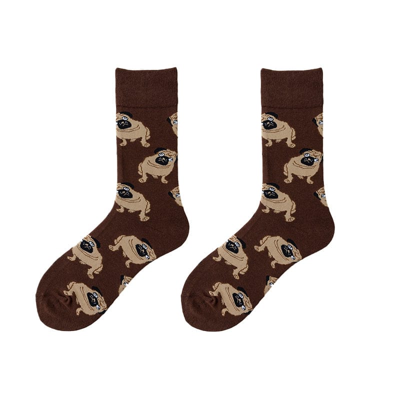 Shar Pei Brown Socks