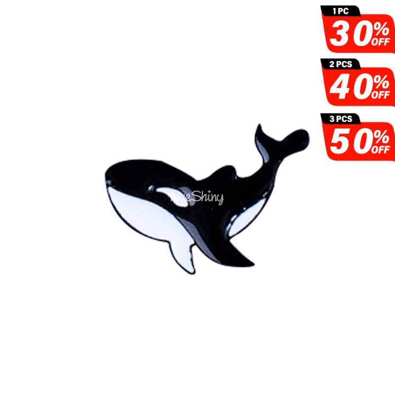 Orca Killer Whale Enamel Lapel Pin Brooch丨NueShiny