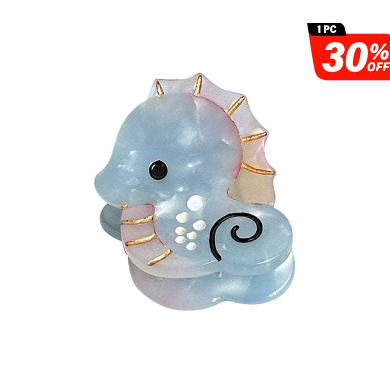 Mini  Healing Vibes Seahorse Hair Claw | Nueshiny