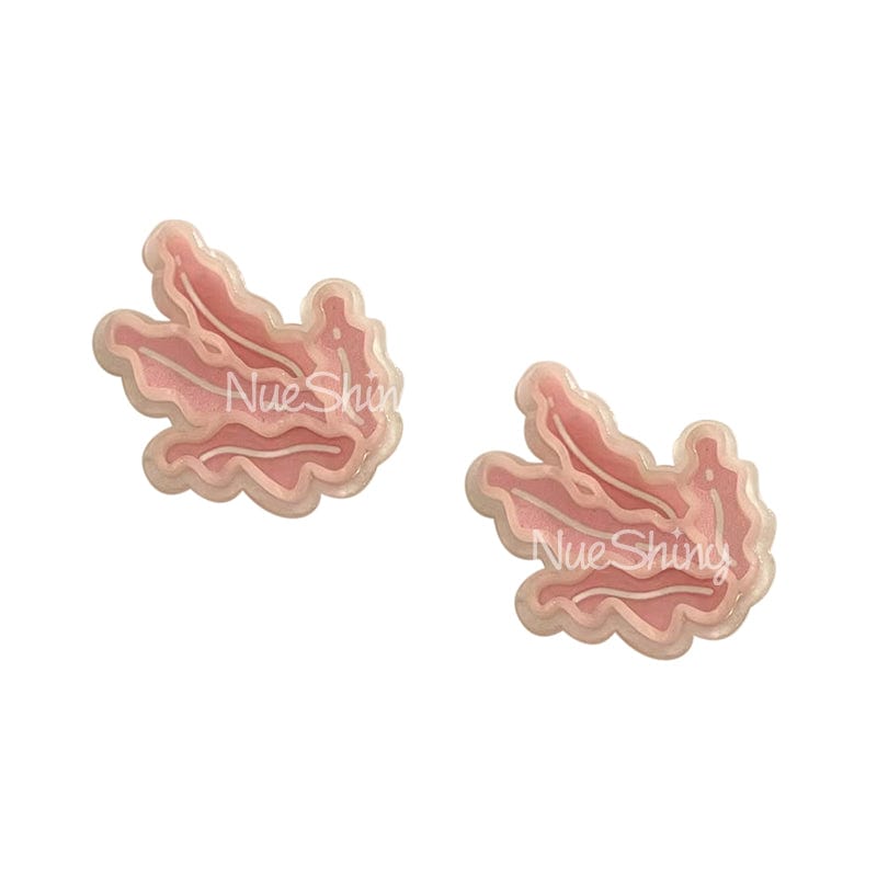 2Pcs Cute Pink Coral Hair Clips | NueShiny