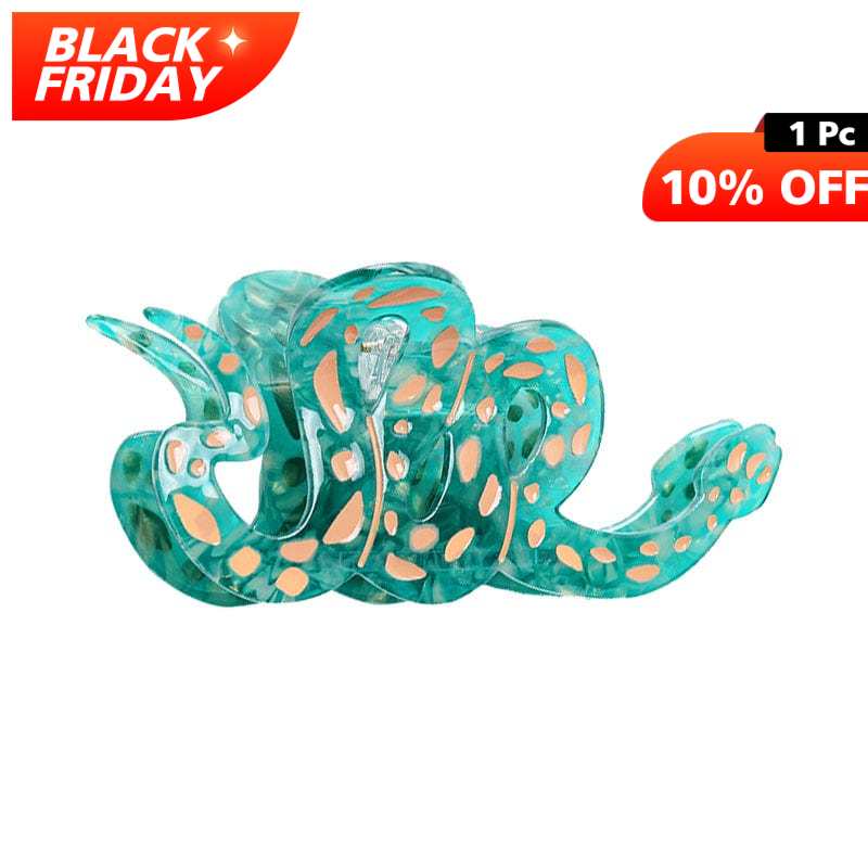 Medium  Cartoon Cute Green Snake Hair Claw | NueShiny