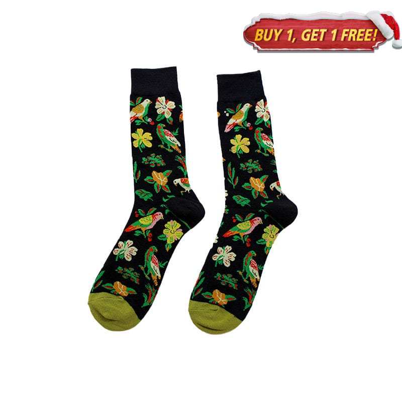 Flowers and Birds Socks丨NueShiny