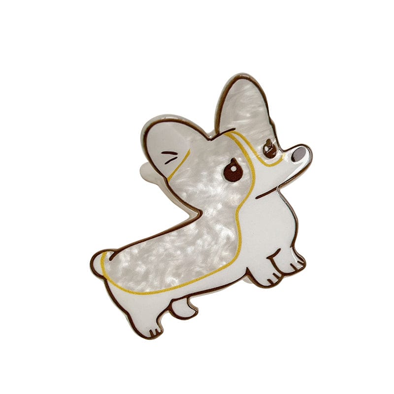 Small Sad Corgi Hair Claw丨NueShiny