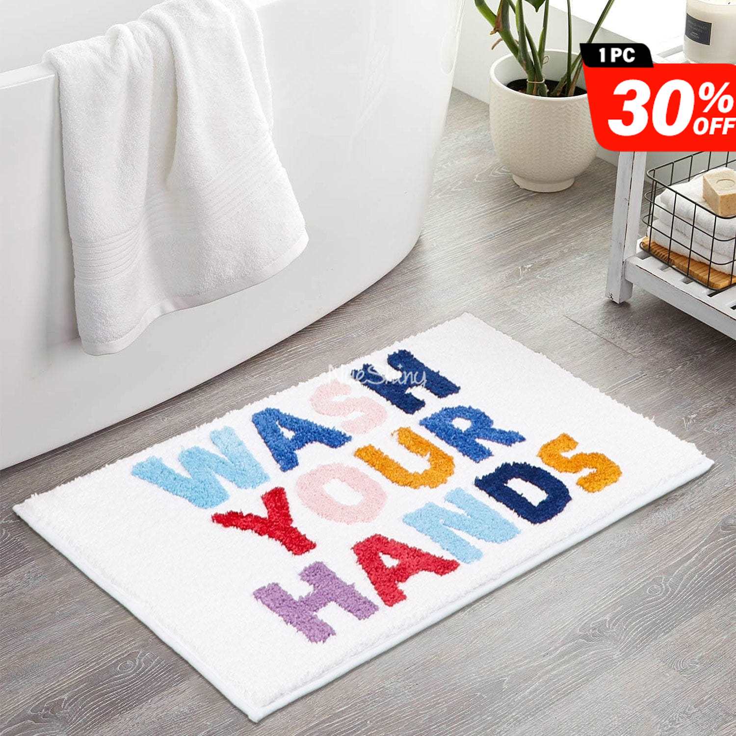 Hand Washing Color Number Rug II丨NueShiny