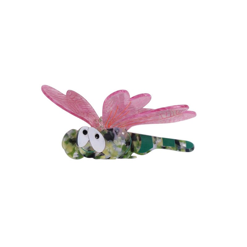 Medium Pink Dragonfly Hair Claw | NueShiny