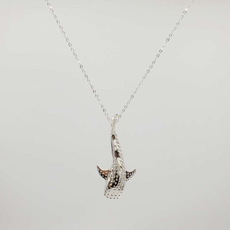 Sterling Silver Whale Shark Necklace丨NueShiny