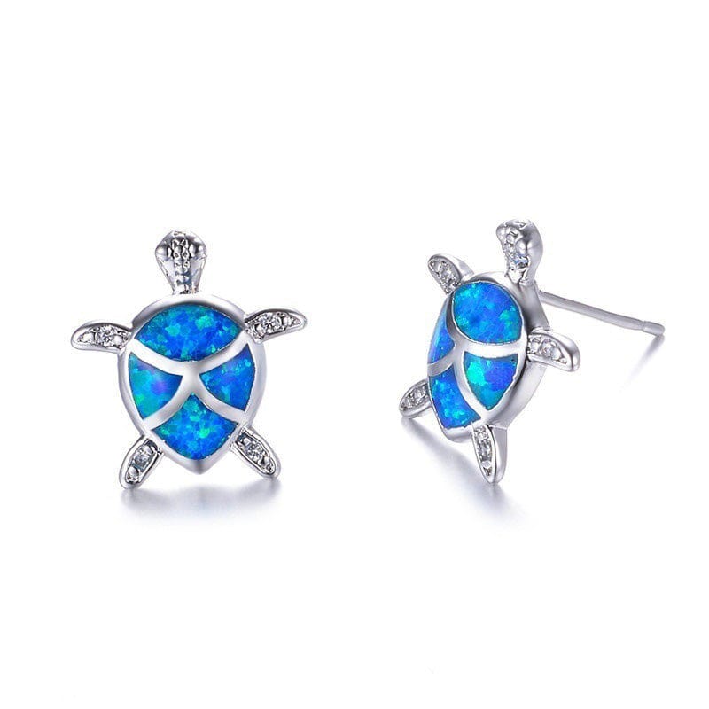 Blue Turtle Earrings | NueShiny