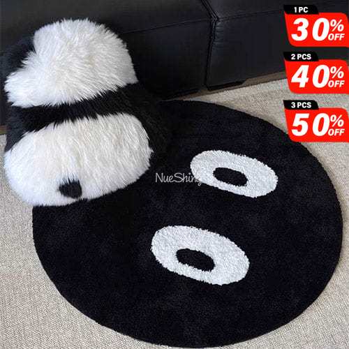 Tufted Black Eyes Eyeballs Circle Plush Decoration丨NueShiny