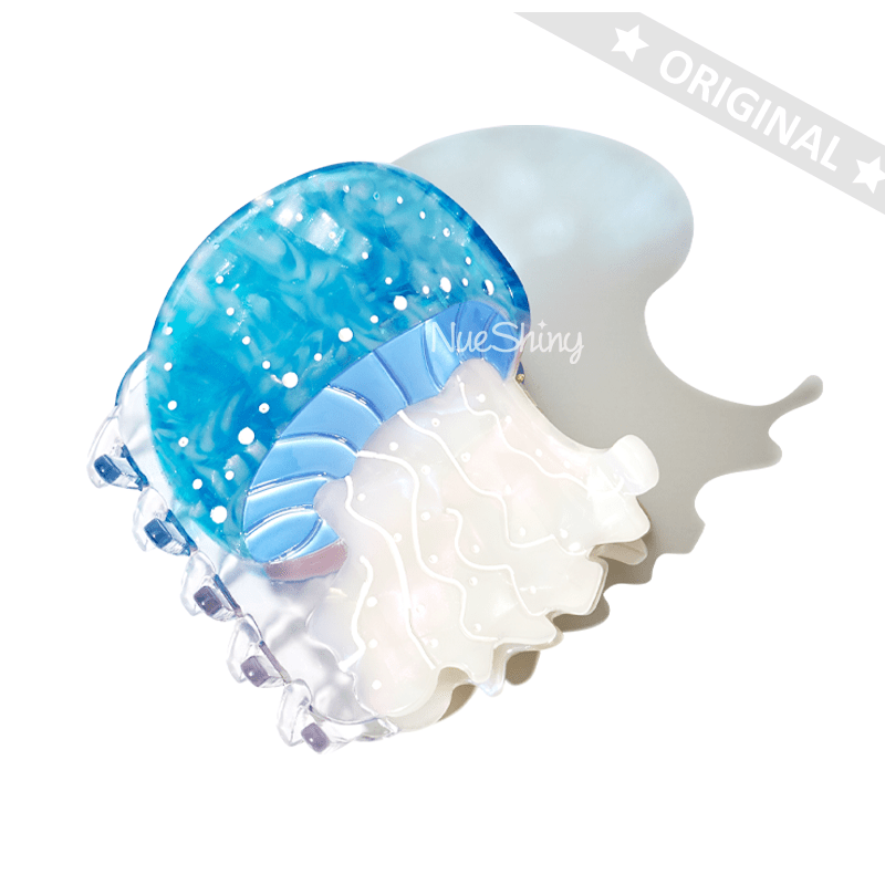 Small Blue Jellyfish Hair Claw | NueShiny