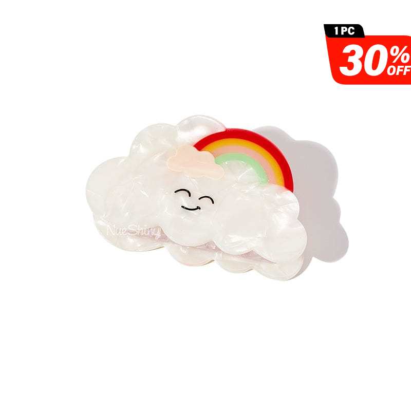 Smiling Cloud Rainbow Girl Hair Claw丨NueShiny