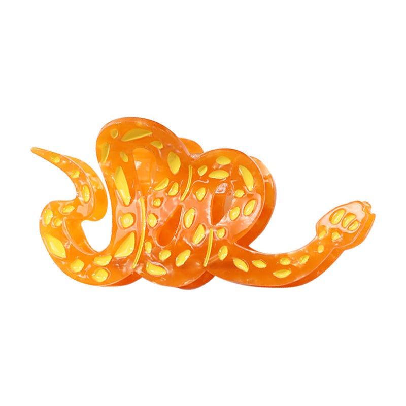 Medium  Cartoon Cute Orange Snake Hair Claw | NueShiny