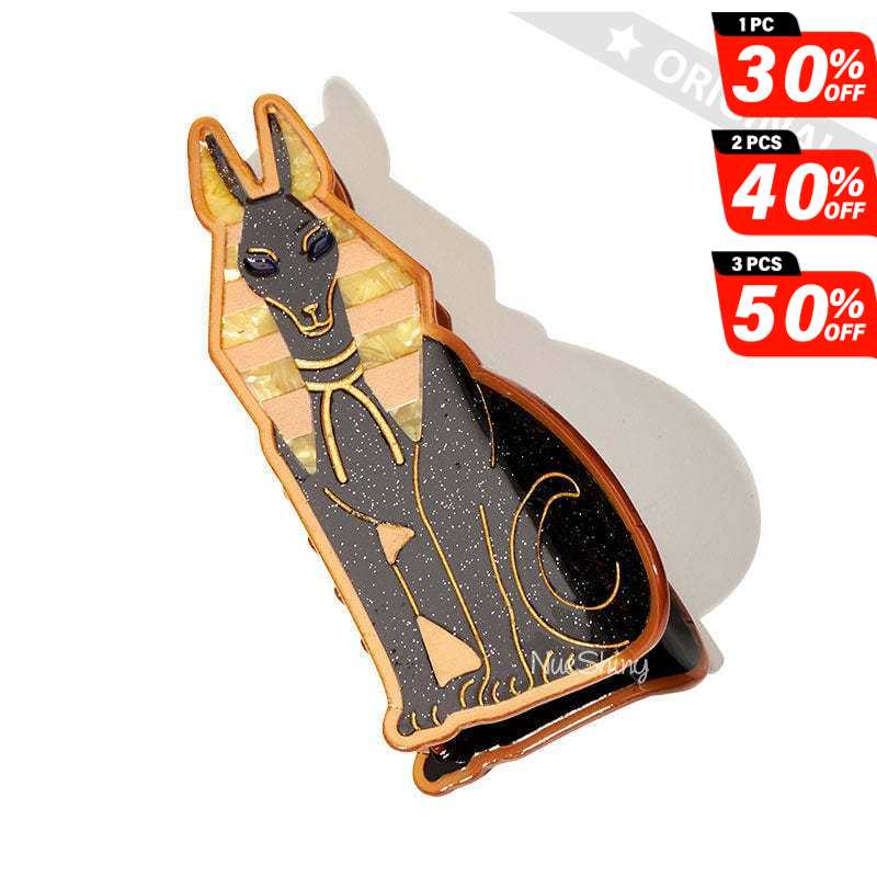 Jumbo Anubis the Black Dog Hair Claw | NueShiny