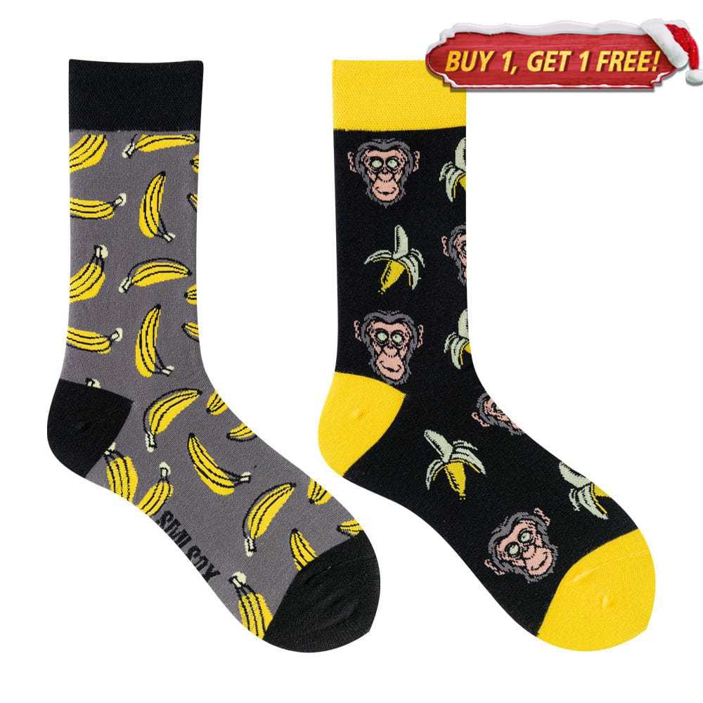 Monkey Banana Socks | Nueshiny