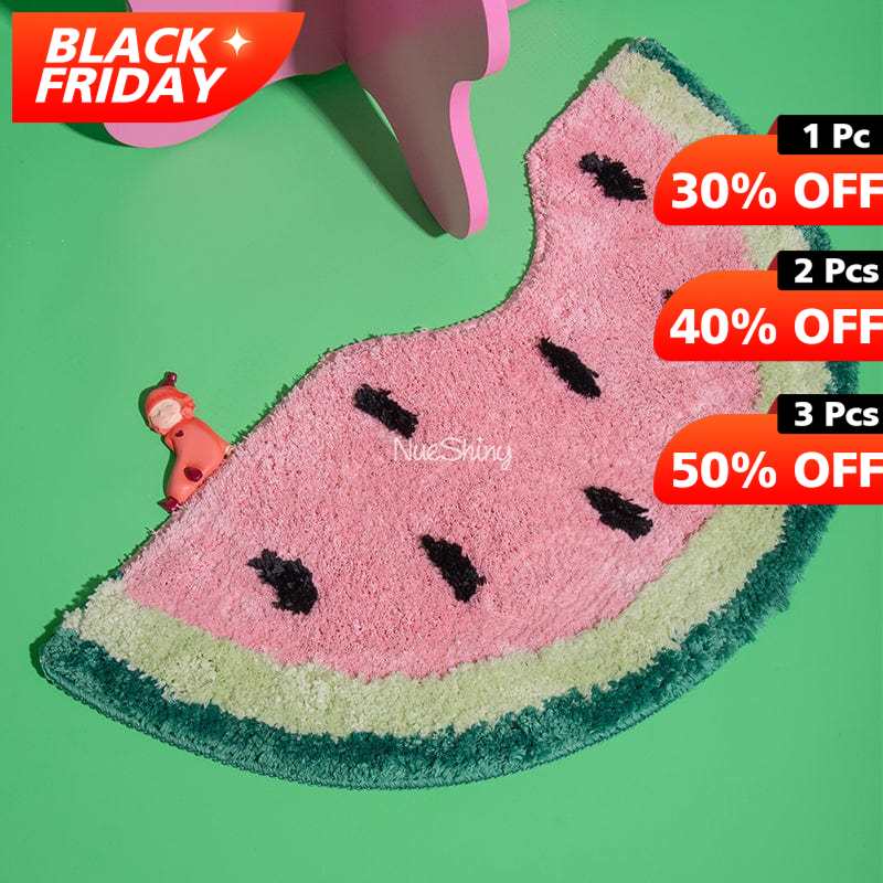 Unique Bath Rugs Watermelon丨NueShiny