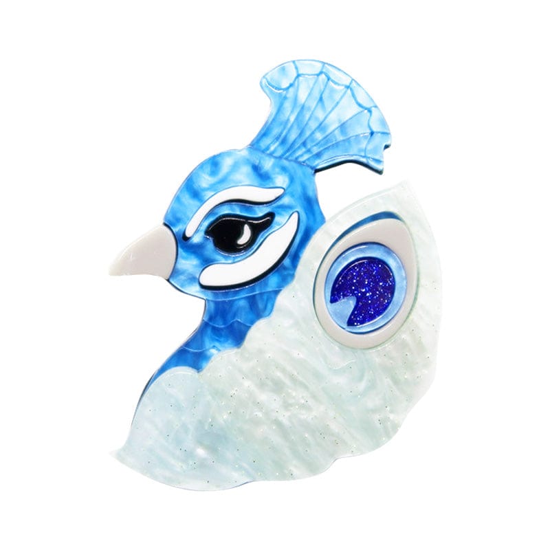 Blue Peacock Brooch | NueShiny