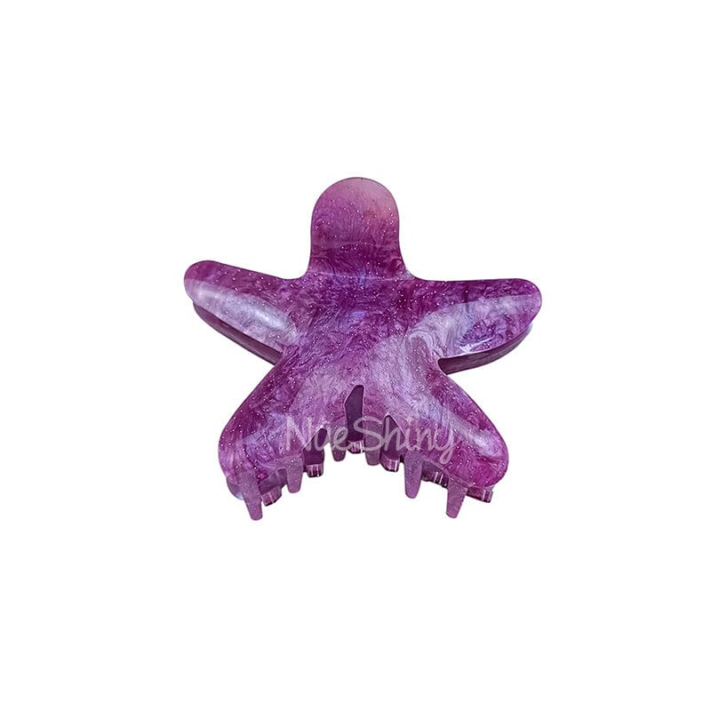 Glistening Starburst Purple Hair Claw | NueShiny