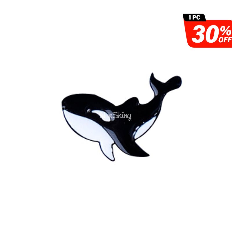 Orca Killer Whale Enamel Lapel Pin Brooch丨NueShiny