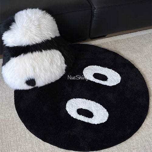 Tufted Black Eyes Eyeballs Circle Plush Decoration丨NueShiny