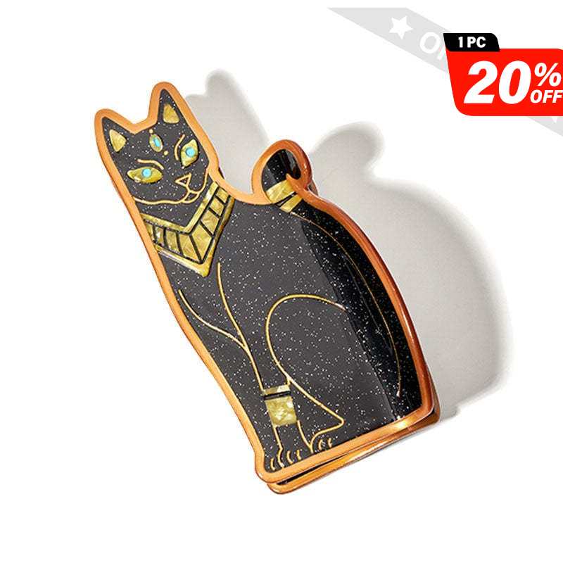 Large Bastet the Black Cat Hair Claw | NueShiny