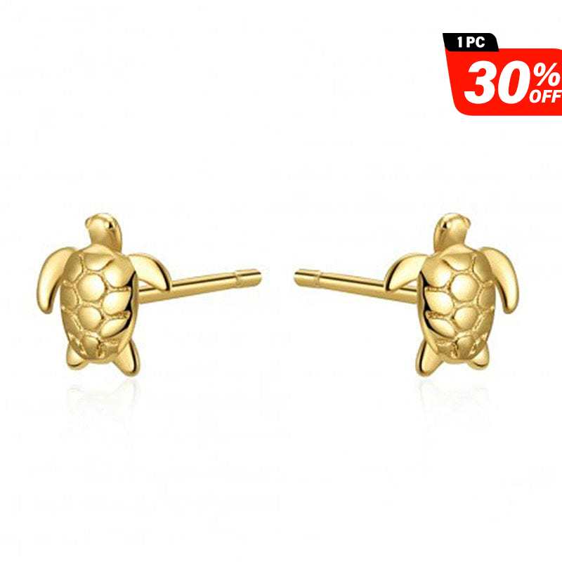 Golden Turtle Earrings | NueShiny