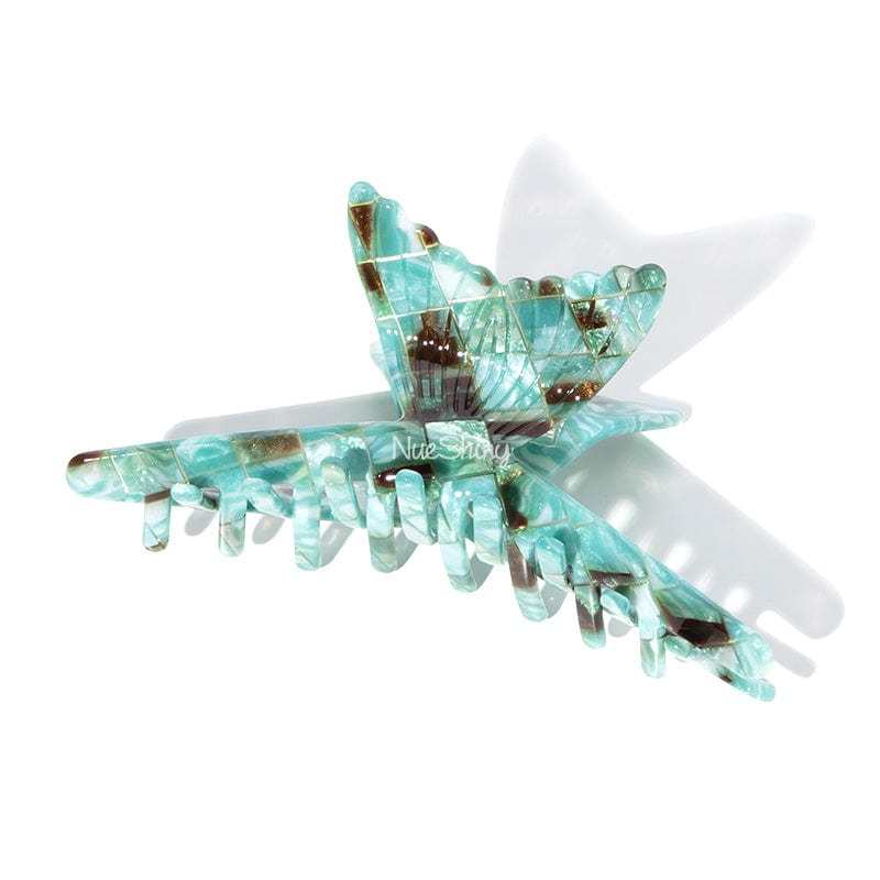 Mermaid Tail Design Hair Claw In Vintage Green丨NueShiny