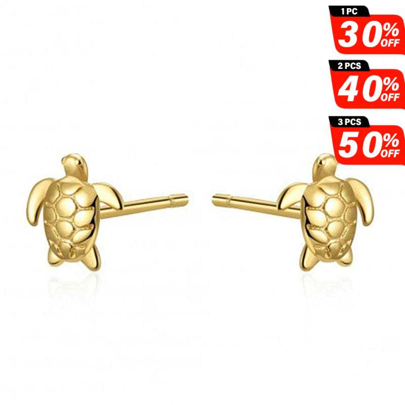 Golden Turtle Earrings | NueShiny