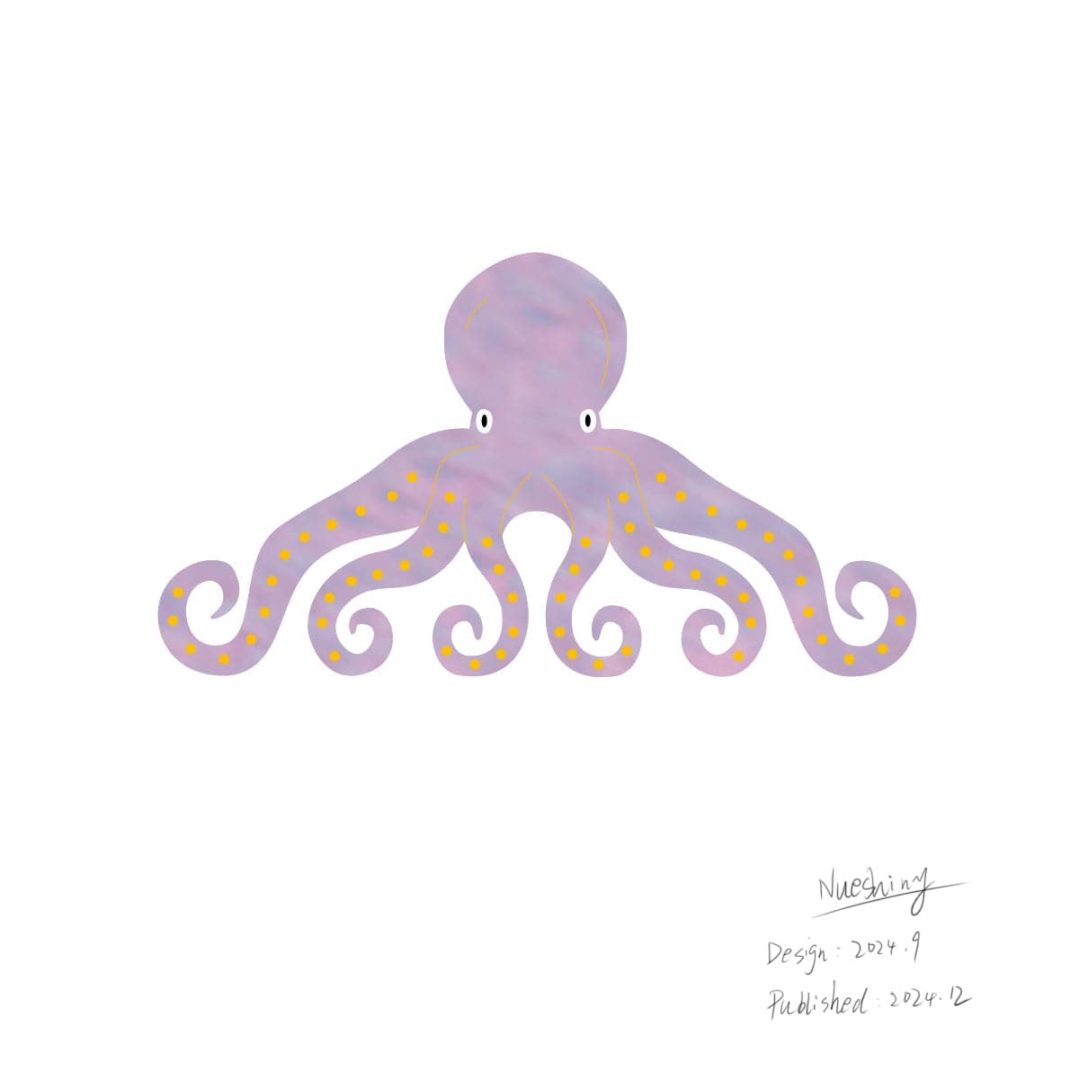 Large Pink Octopus Hair Claw丨NueShiny