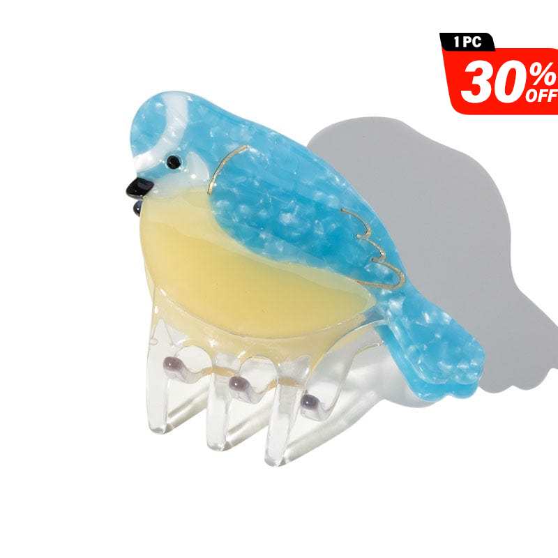 Blue Tit Bird Animal Shaped Hair Claw