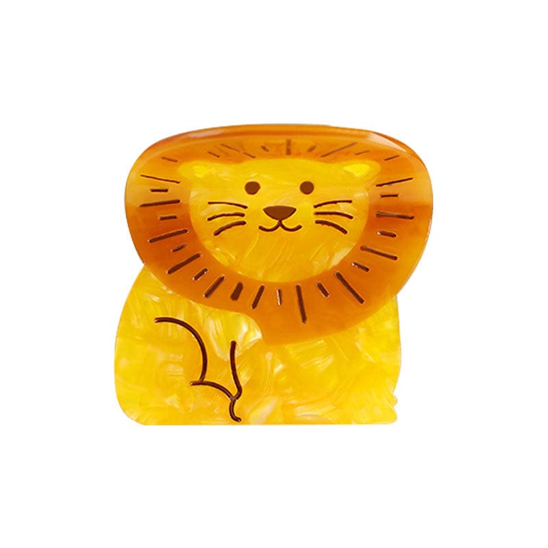 Small  Cute orange lion hair claw | NueShiny