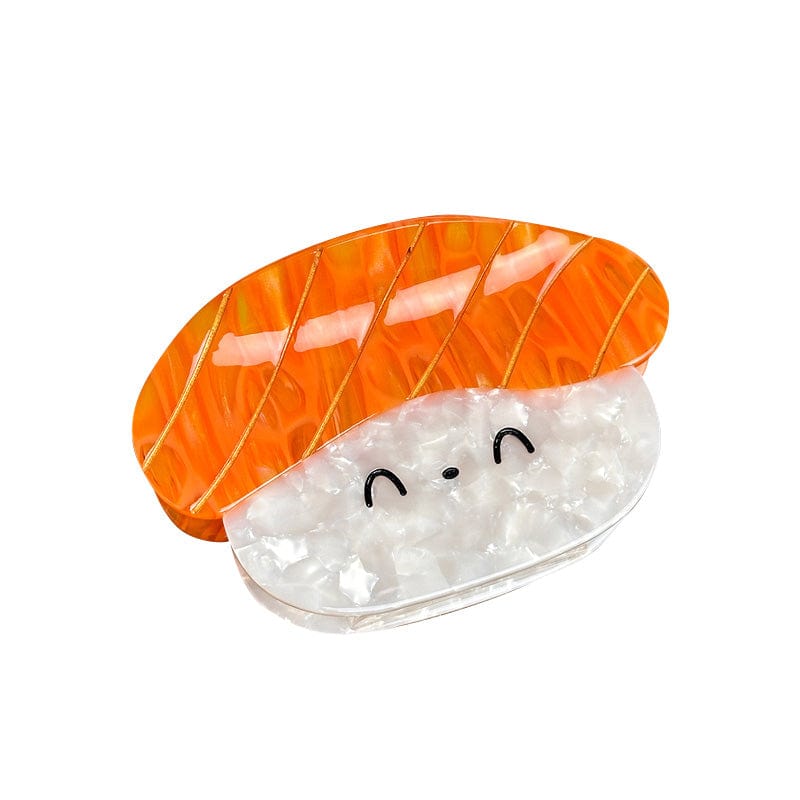 Medium  Smiling - Salmon Sushi Hair Claw | NueShiny