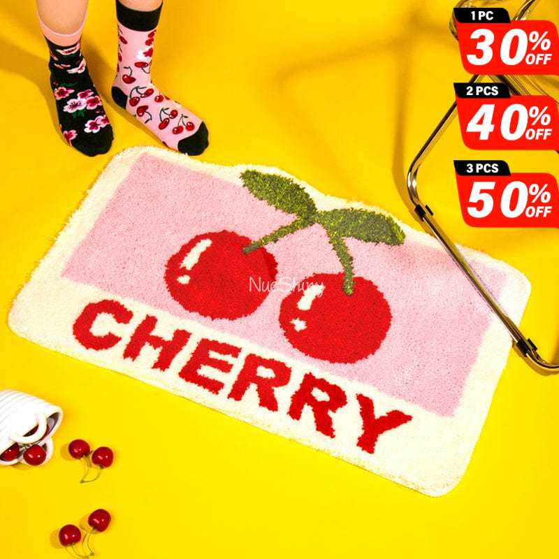 Delicate Cherry Rug Room Carpet丨NueShiny