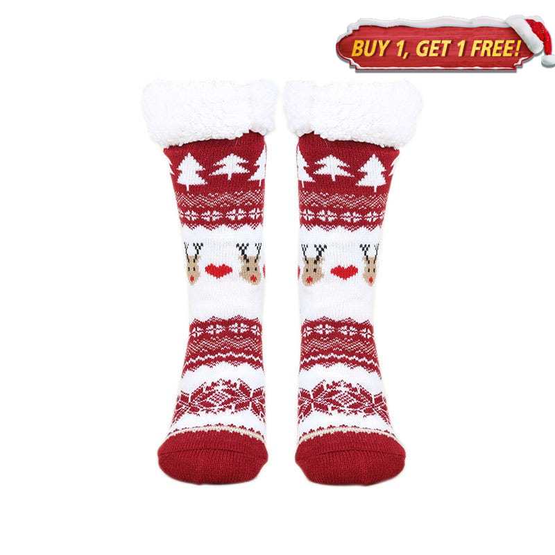 Sleigh Elk Christmas Socks丨NueShiny