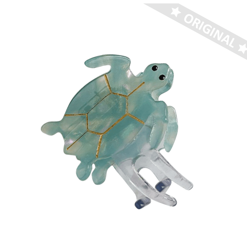 Small Light Blue Turtle Hair Clip | NueShiny