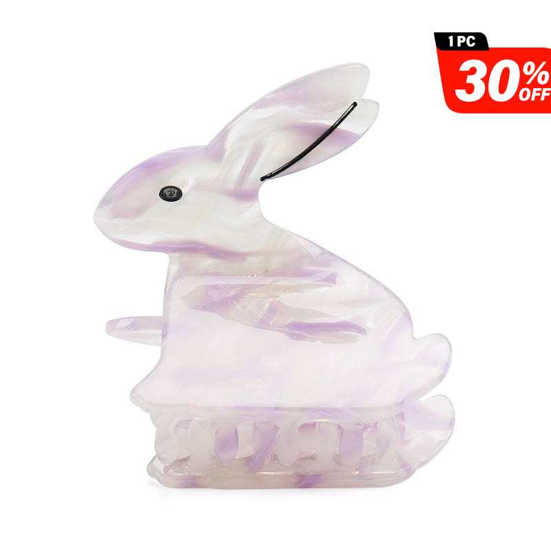 Transparent Purple Fresh Bunny Rabbit Sweet Cute Hair Claw丨NueShiny