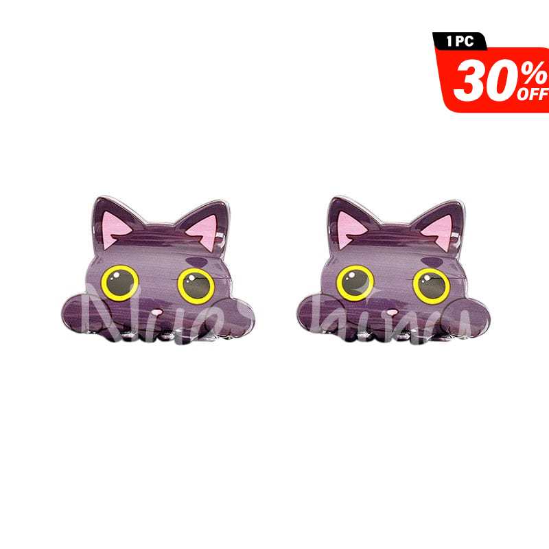 2Pcs Purple Cute Kitty Cat Hair Claw | NueShiny