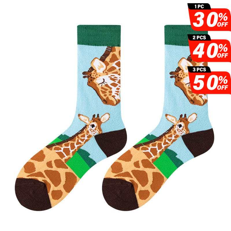 Giraffe Pattern Socks | Nueshiny