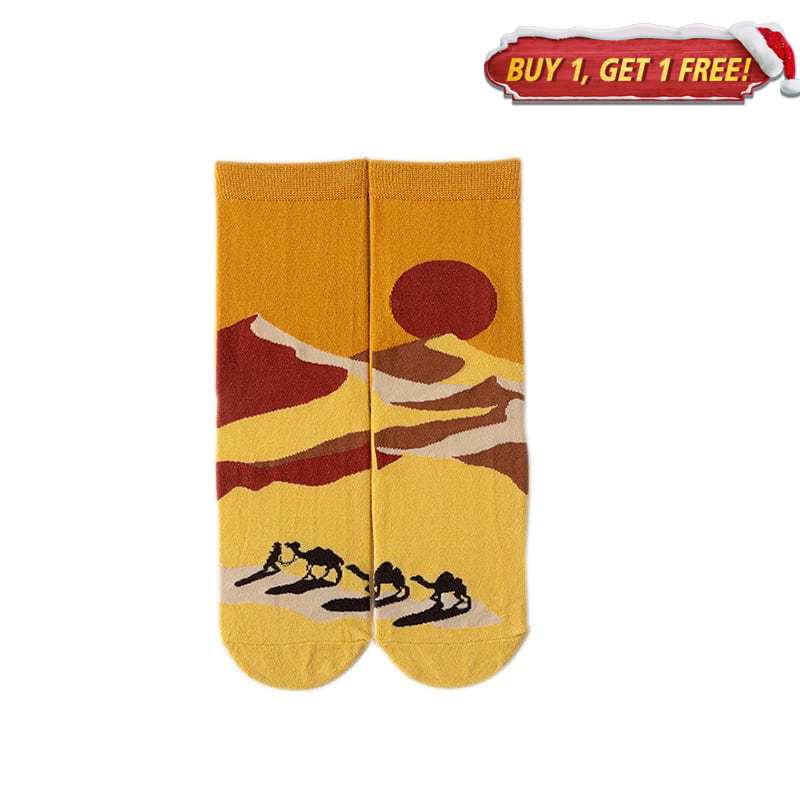 Sunset Caravan Socks丨NueShiny