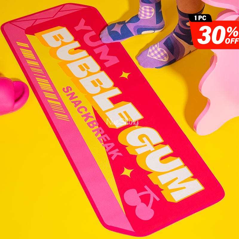 Bubble Gum Innovative Quick Dry Bath Mat丨NueShiny