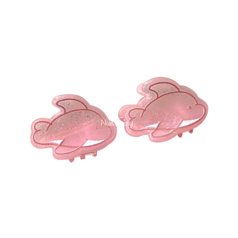 Cute Mini Two Little Pink Fishes Hair Claw丨NueShiny