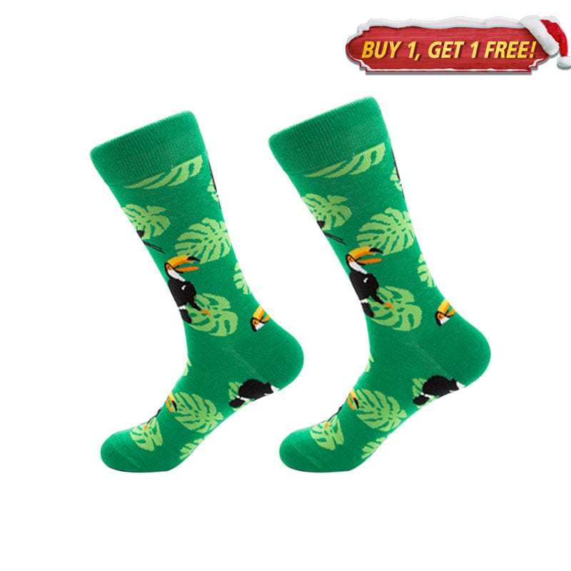 Rhino Bird Green Socks丨NueShiny